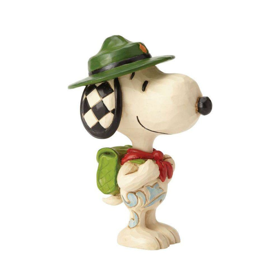 Figures & Figurines * | Disney New Arrivals Peanuts By Jim Shore Snoopy Boy Scout Mini