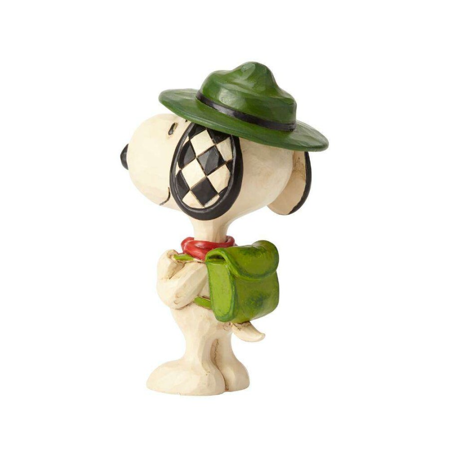 Figures & Figurines * | Disney New Arrivals Peanuts By Jim Shore Snoopy Boy Scout Mini