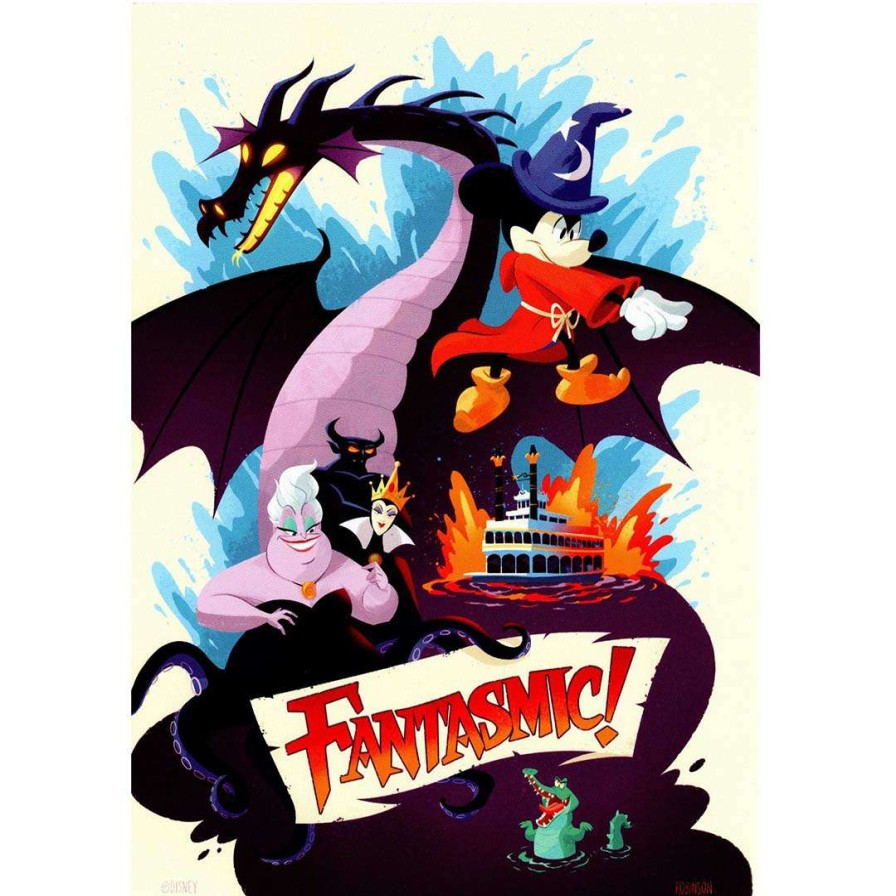 Prints And Signs * | Hot Sale Disney Postcard Bill Robinson Mickey'S Fantasmic Adventure