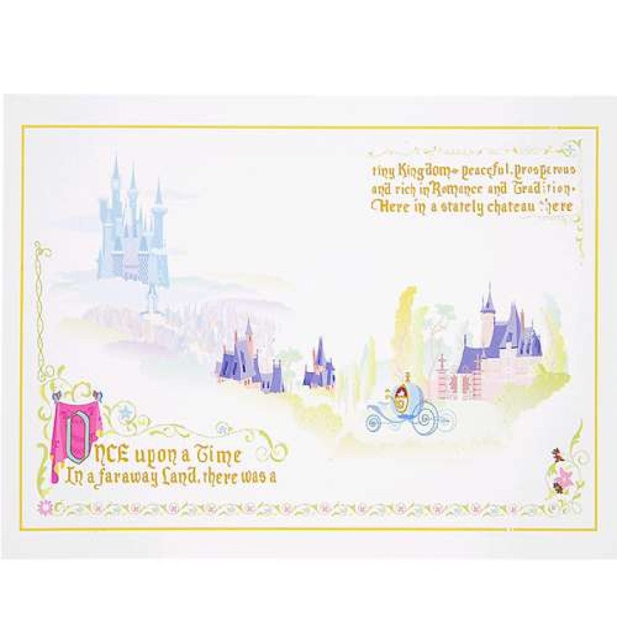 Prints And Signs * | Best Sellers Disney Postcard Cinderella'S Kingdom By Ashley Taylor