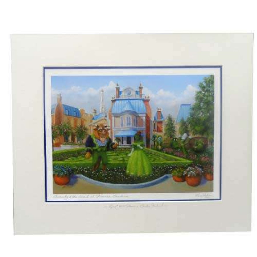 Prints And Signs * | Online Disney Artist Print Larry Dotson Beauty And The Beast At France Gardens