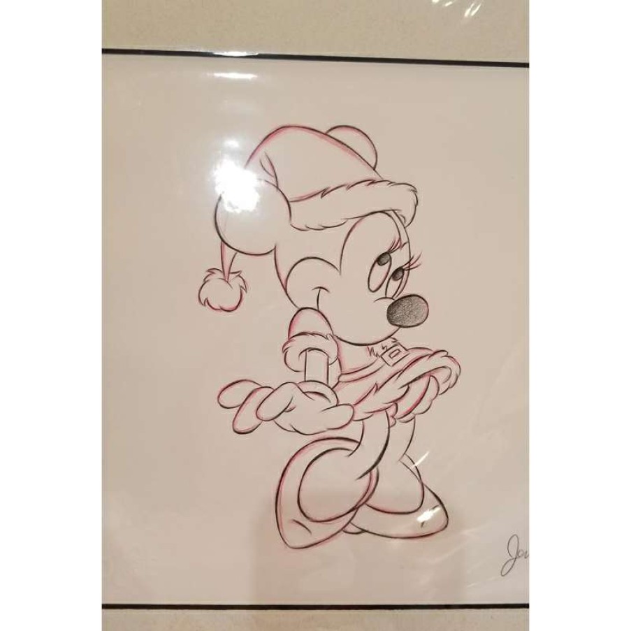 Prints And Signs * | Disney Customized Artist Sketch 1 Character Minnie Claus Special Style