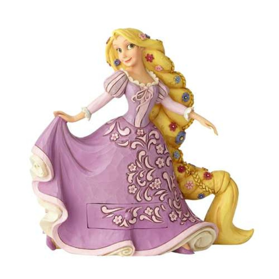 Figures & Figurines * | Attractive Disney Traditions By Jim Shore Rapunzel With Pascal Charm