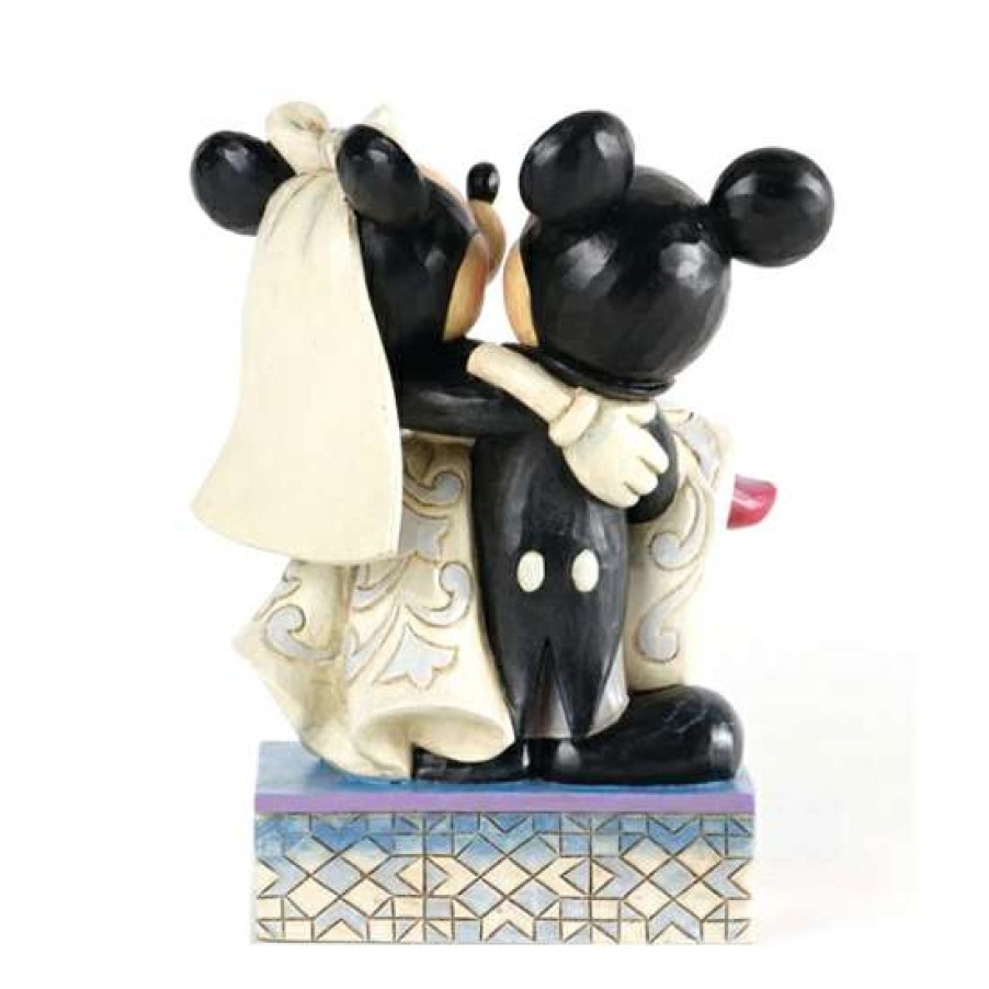 Figures & Figurines * | Disney Traditions By Jim Shore Figurine Mickey & Minnie Wedding Sale