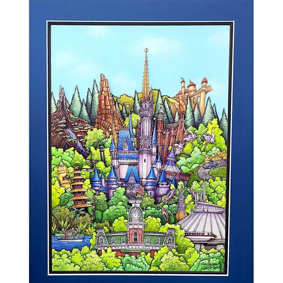 Prints And Signs * | Disney Artist Print Dave Avanzino Magic Kingdom Classical