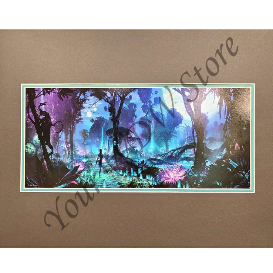 Prints And Signs * | Online Sales Disney Art Print Pandora The World Of Avatar Sanctioned Hunt