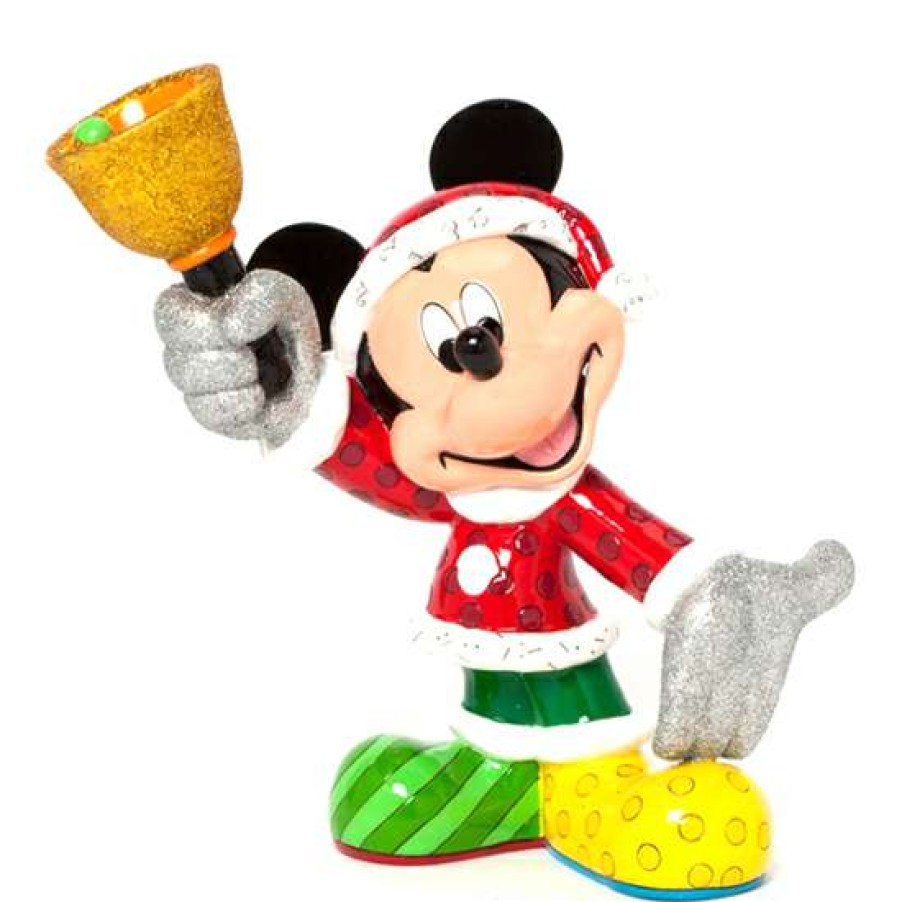 Figures & Figurines * | Disney Britto Figure Santa Mickey Outlet Sale