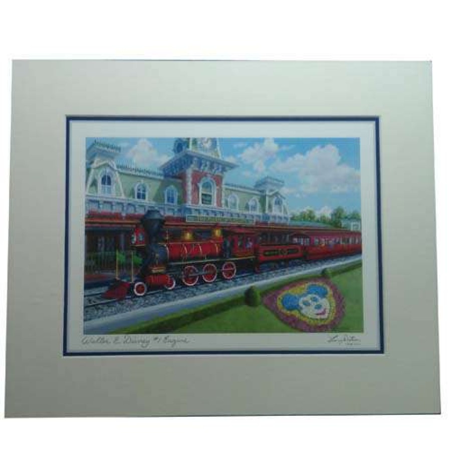 Prints And Signs * | Best Sale Disney Artist Print Larry Dotson Walter E. Disney Train Engine #1