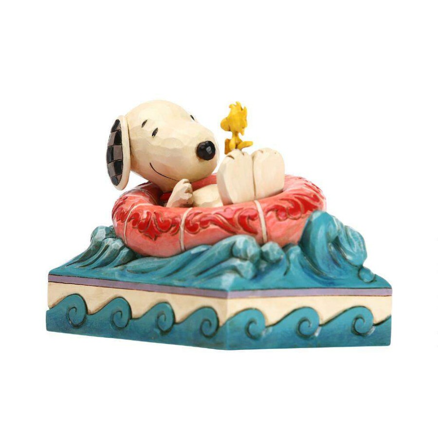 Figures & Figurines * | Disney Attractive Peanuts By Jim Shore Snoopy/Woodstock In Floatie