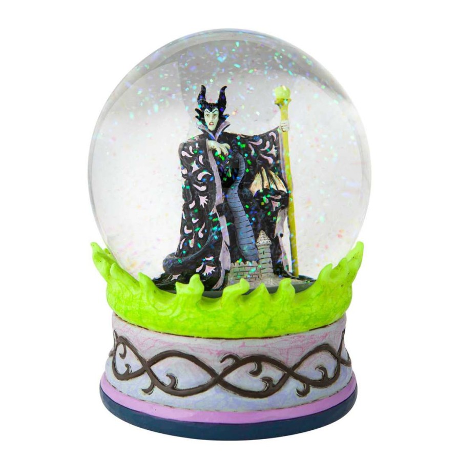 Figures & Figurines * | Disney Traditions By Jim Shore Snow Globe Maleficent Free Delivery