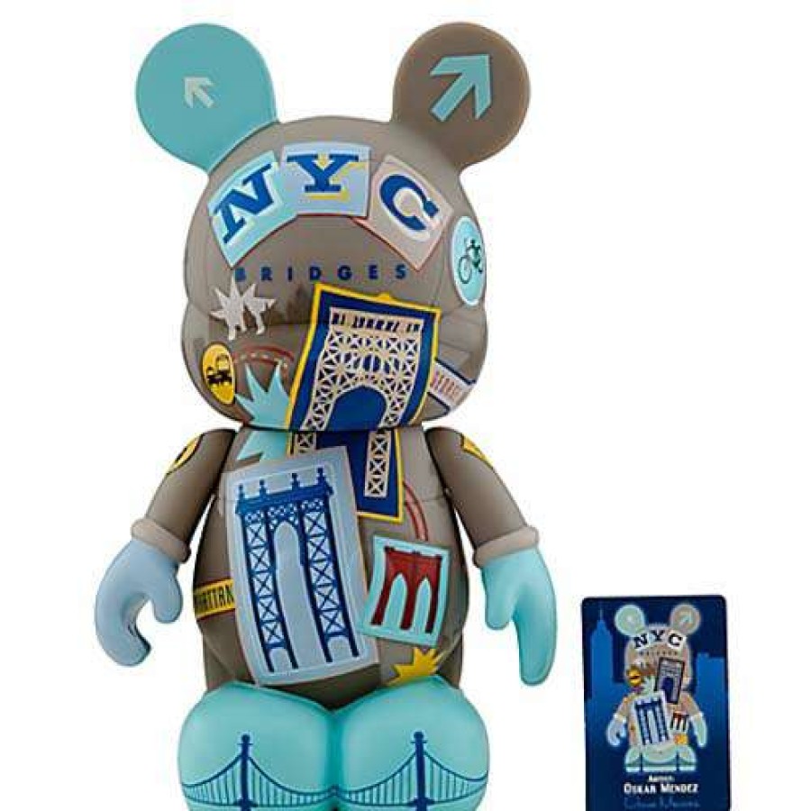 Figures & Figurines * | Promotion Disney Vinylmation 9 Figure New York Nyc Bridges