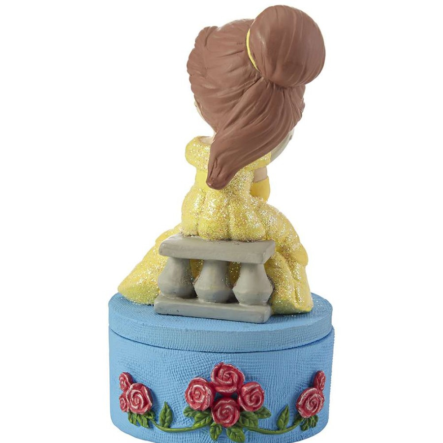 Figures & Figurines * | Disney Precious Moments Jewelry Box Disney Showcase Collection Belle Sale