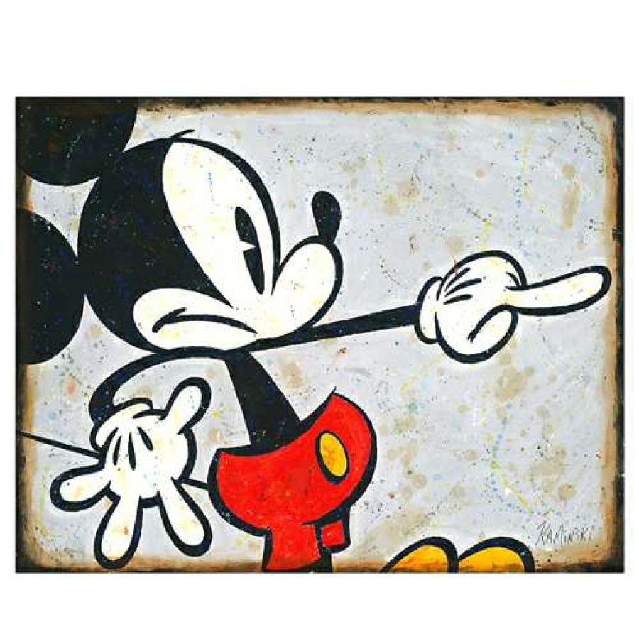 Prints And Signs * | Shop Disney Artist Print Joe Kaminski Mickey Mouse Grey Mickey