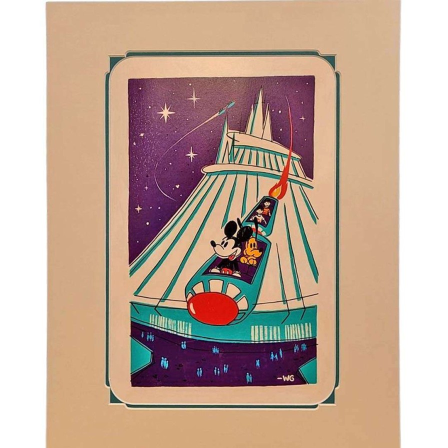 Prints And Signs * | Best Sellers Disney Artist Print Will Gay Space Mountain