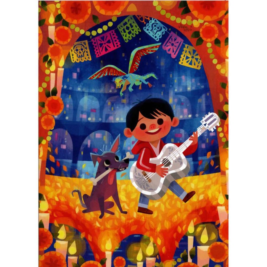 Prints And Signs * | Flash Sale Disney Postcard Joey Chou Miguel And Dante