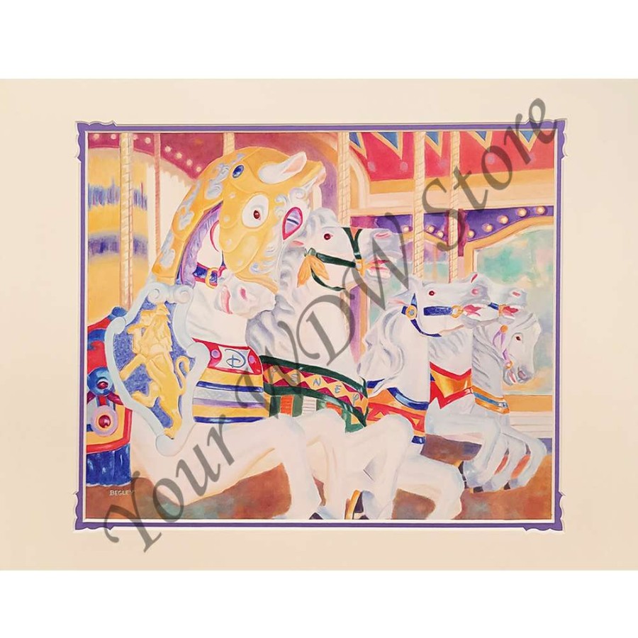 Prints And Signs * | Top Selling Disney Artist Print Rosemary Begley Adorned Cinderella'S Carousel