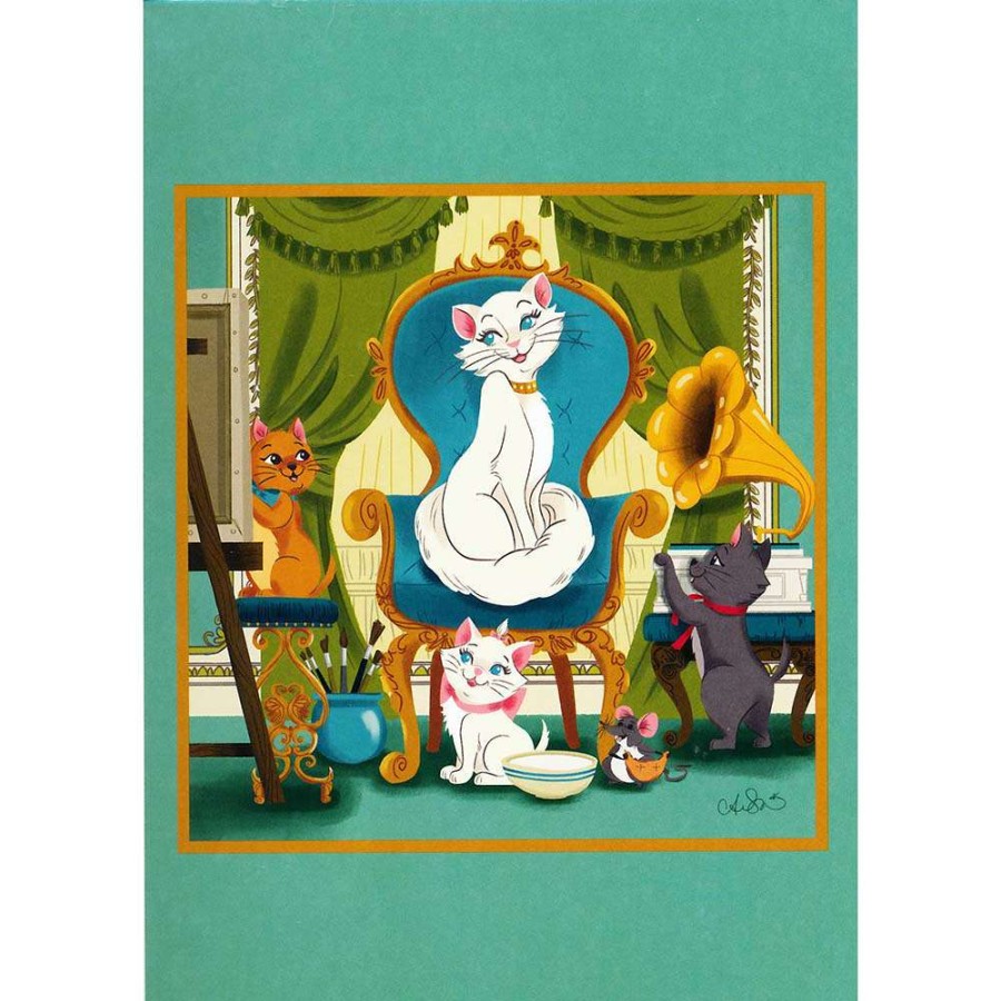 Prints And Signs * | Disney Postcard Ann Shen An Afternoon With The Aristocats Excellent