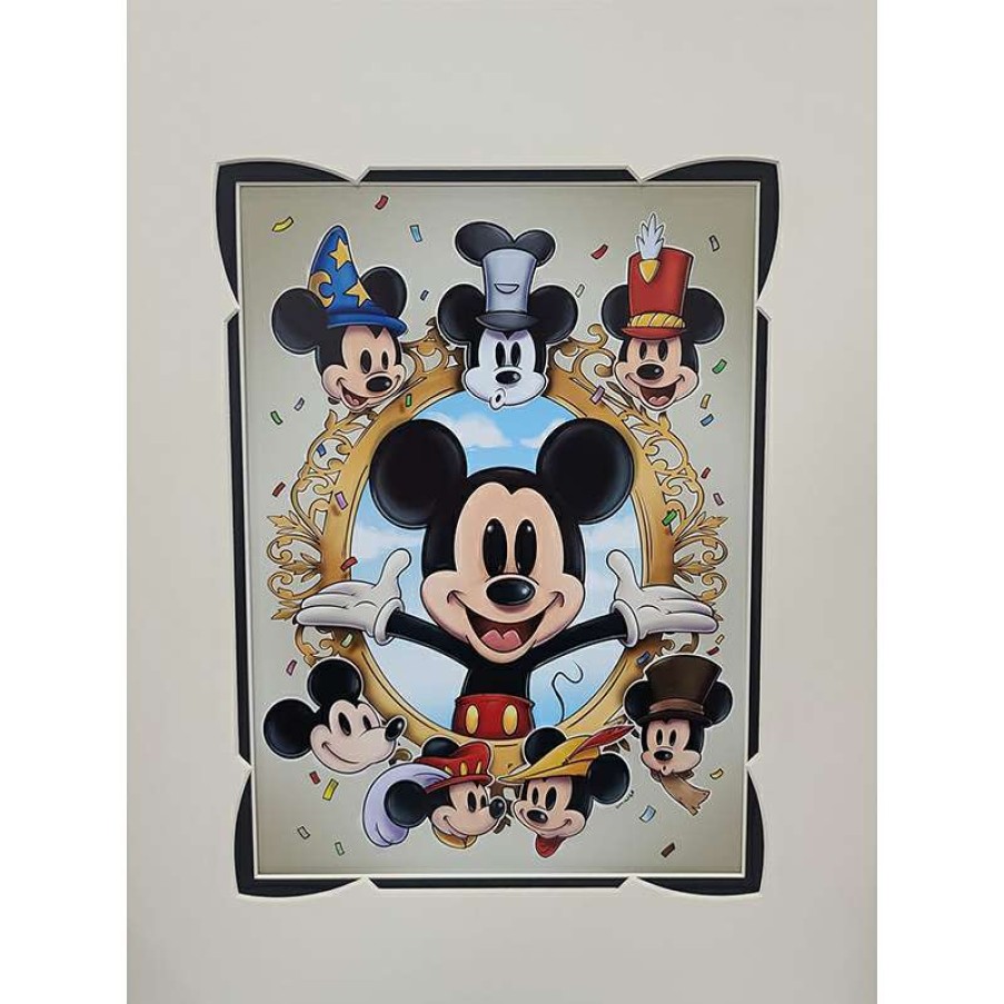 Prints And Signs * | Disney Artist Print Chris Uminga Mickey Through The Years Sale