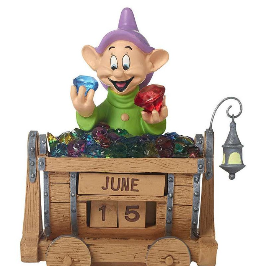 Figures & Figurines * | Disney Precious Moments Figurine Disney Showcase Collection Dopey W/ Jewels Closeout Sale