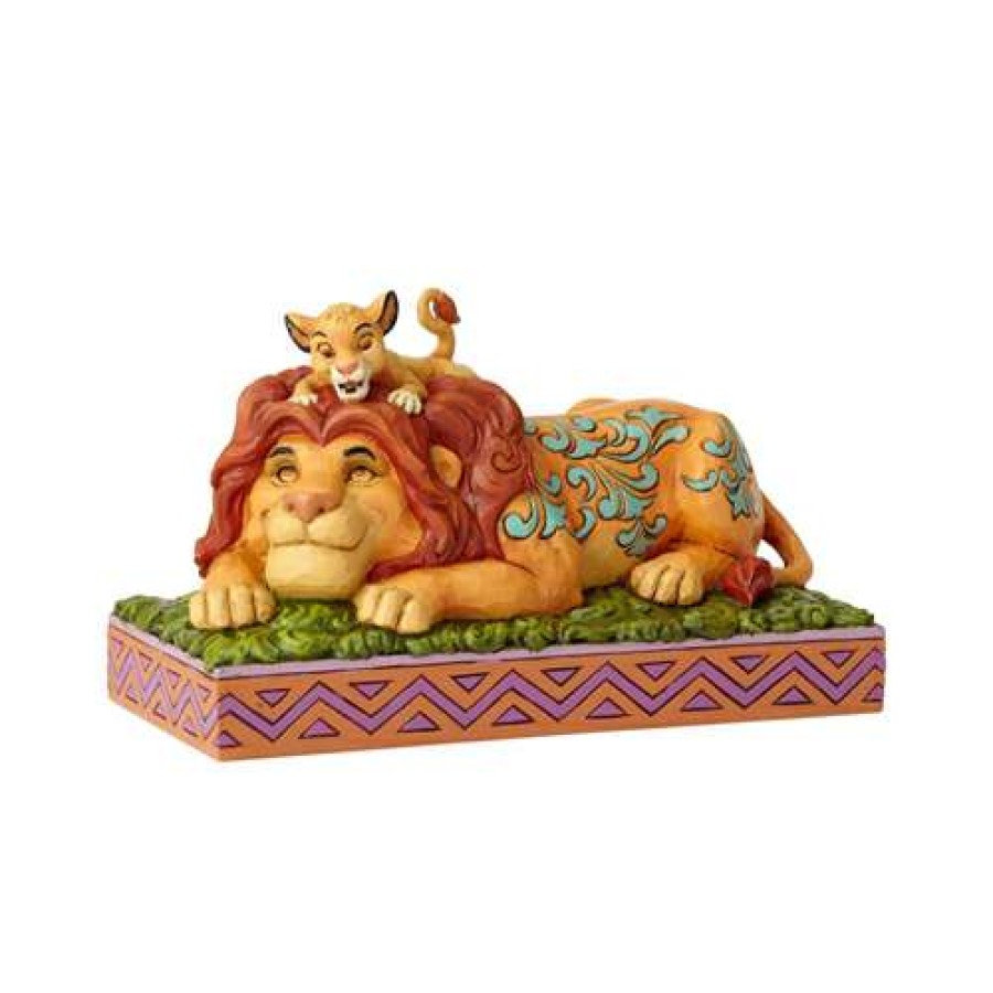 Figures & Figurines * | Quick Delivery Disney Traditions By Jim Shore The Lion King Simba & Mufasa