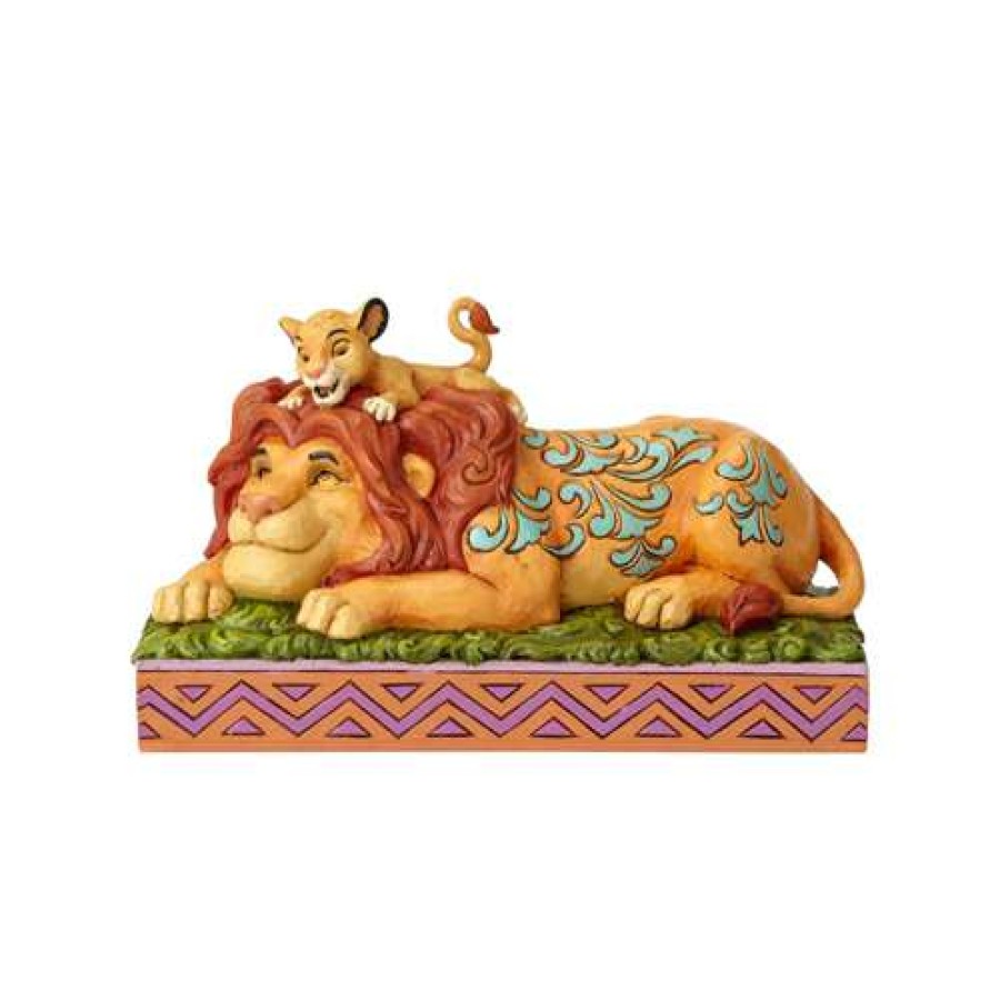 Figures & Figurines * | Quick Delivery Disney Traditions By Jim Shore The Lion King Simba & Mufasa