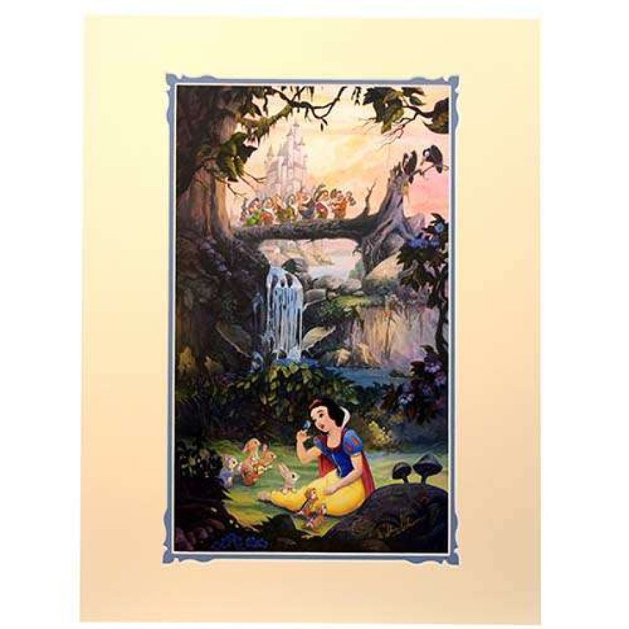 Prints And Signs * | Top Selling Disney Artist Print William Silvers Snow White Song Bird