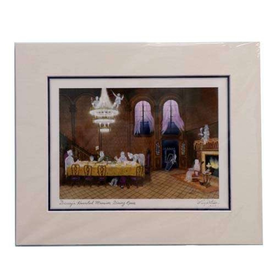 Prints And Signs * | Top Selling Disney Artist Print Larry Dotson Haunted Mansion Dining Room