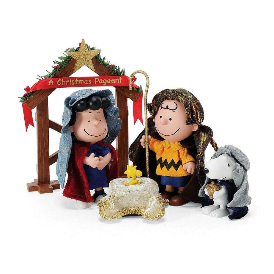 Figures & Figurines * | Peanuts Possible Dreams Figurine Christmas Pageant Disney Outlet