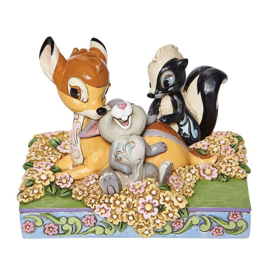 Figures & Figurines * | Disney Traditions By Jim Shore Bambi, Thumper, And Flower Cheap