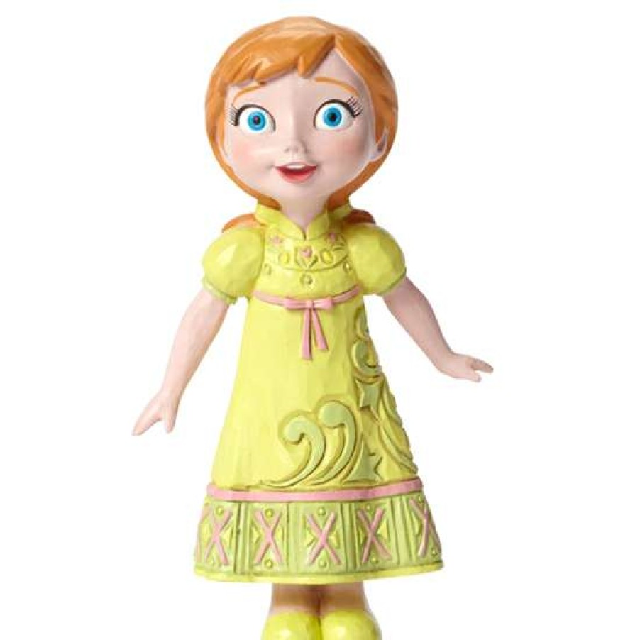 Figures & Figurines * | Disney Traditions By Jim Shore Figurine Young Anna From Frozen Free Delivery