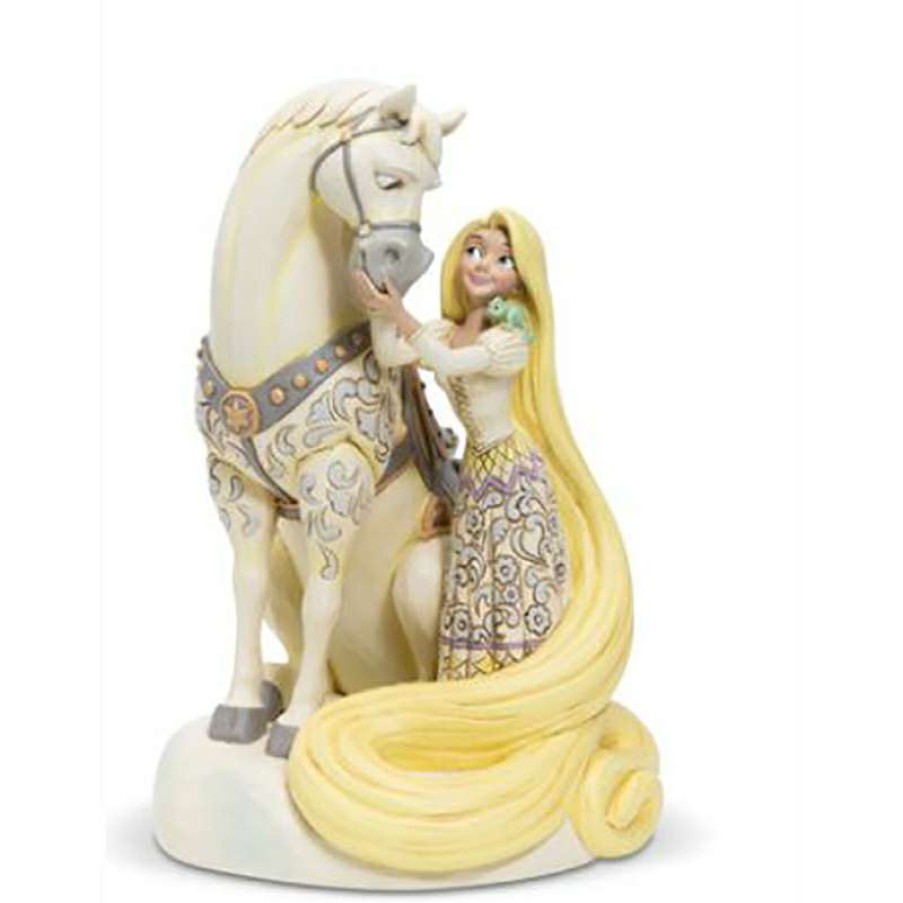 Figures & Figurines * | Disney Traditions By Jim Shore Rapunzel White Woodland Official