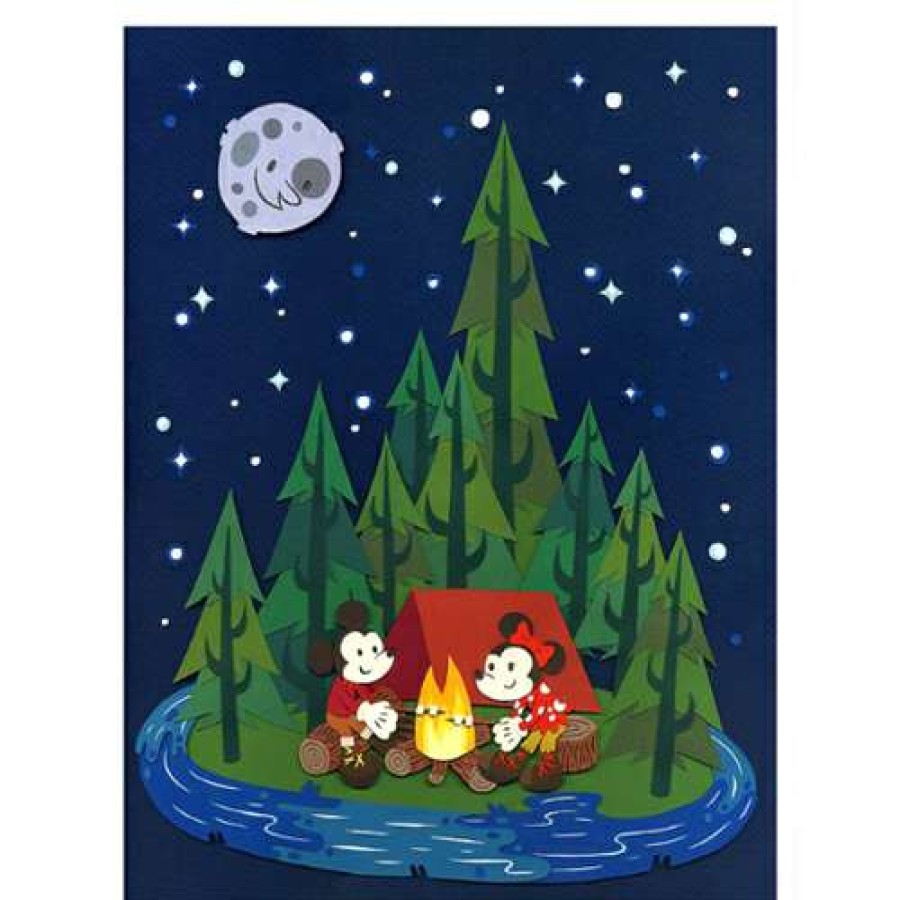 Prints And Signs * | Shop Disney Postcard Two Happy Campers Postcard By Jared Schorr