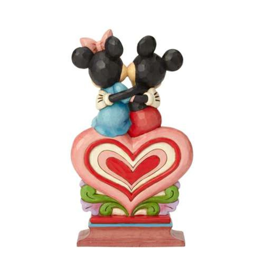 Figures & Figurines * | Online Sales Disney Traditions By Jim Shore Mickey And Minnie Heart To Heart